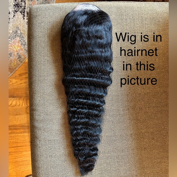 HUMAN HAIR 13x6 Deep Wave Lace Front 24” Wig 180% Density Glueless Natural Color - Picture 14 of 16